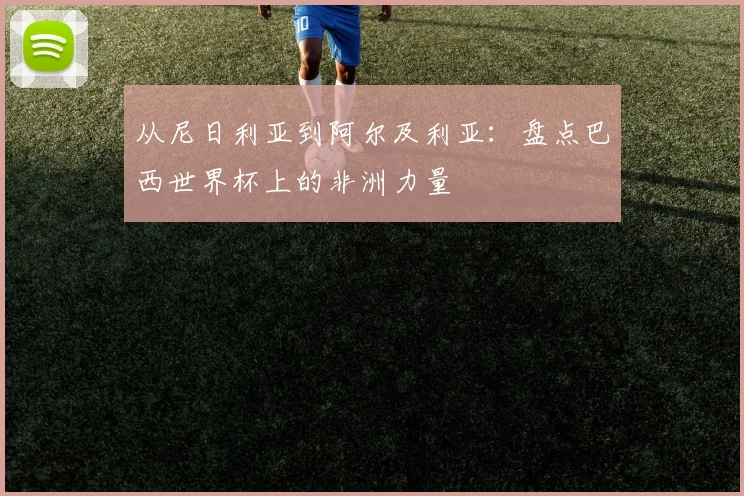 从尼日利亚到阿尔及利亚：盘点巴西世界杯上的非洲力量